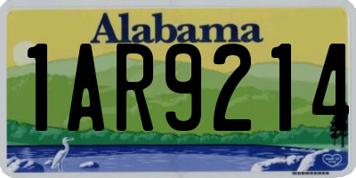 AL license plate 1AR9214