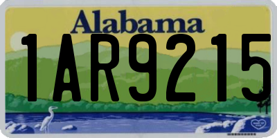 AL license plate 1AR9215