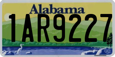 AL license plate 1AR9227