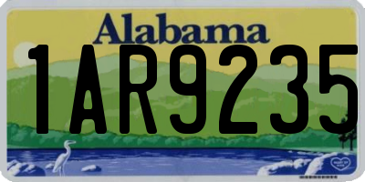 AL license plate 1AR9235