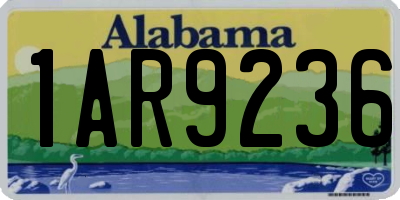 AL license plate 1AR9236