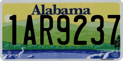 AL license plate 1AR9237