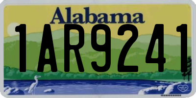 AL license plate 1AR9241