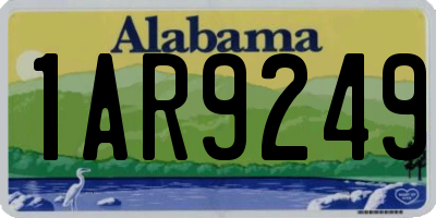 AL license plate 1AR9249
