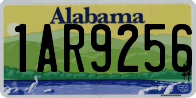AL license plate 1AR9256