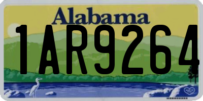 AL license plate 1AR9264