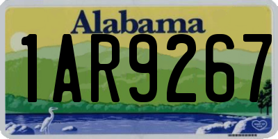 AL license plate 1AR9267