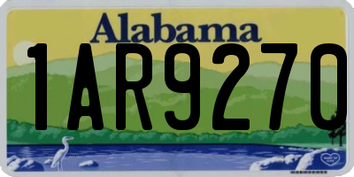AL license plate 1AR9270