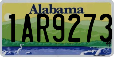 AL license plate 1AR9273