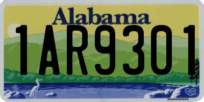 AL license plate 1AR9301