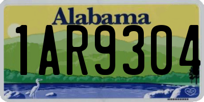 AL license plate 1AR9304