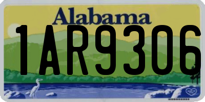AL license plate 1AR9306