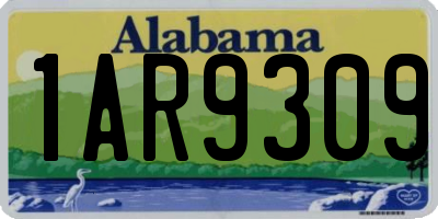 AL license plate 1AR9309