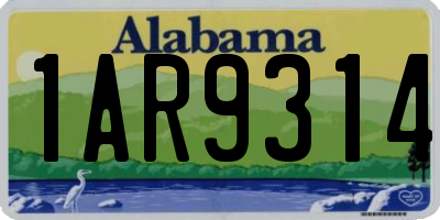 AL license plate 1AR9314