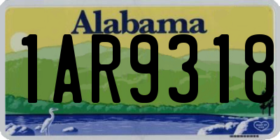 AL license plate 1AR9318