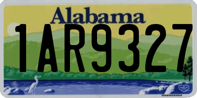 AL license plate 1AR9327