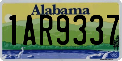 AL license plate 1AR9337