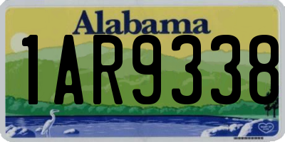 AL license plate 1AR9338