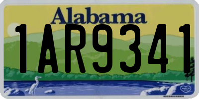 AL license plate 1AR9341