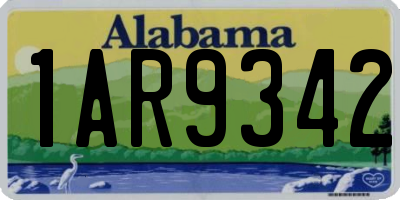 AL license plate 1AR9342