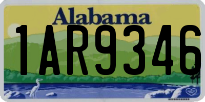 AL license plate 1AR9346
