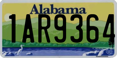 AL license plate 1AR9364