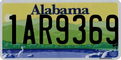 AL license plate 1AR9369
