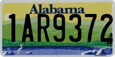 AL license plate 1AR9372