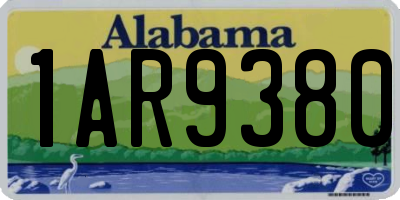 AL license plate 1AR9380