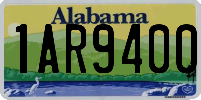 AL license plate 1AR9400