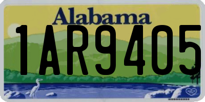 AL license plate 1AR9405