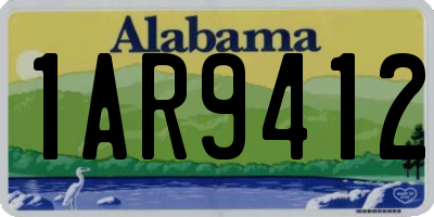 AL license plate 1AR9412