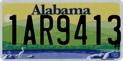 AL license plate 1AR9413