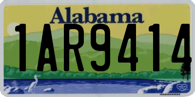 AL license plate 1AR9414