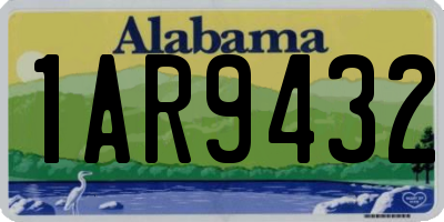 AL license plate 1AR9432