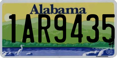 AL license plate 1AR9435