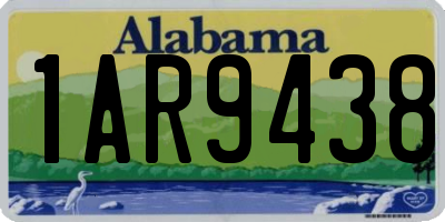 AL license plate 1AR9438