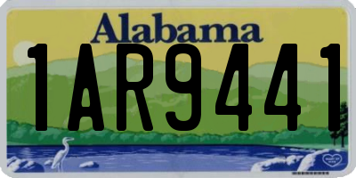 AL license plate 1AR9441
