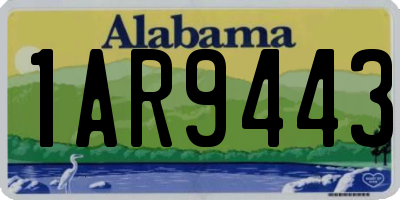 AL license plate 1AR9443