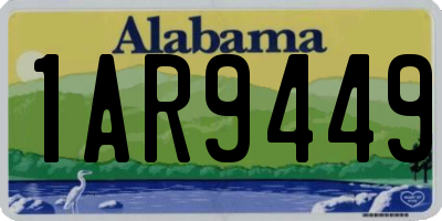 AL license plate 1AR9449