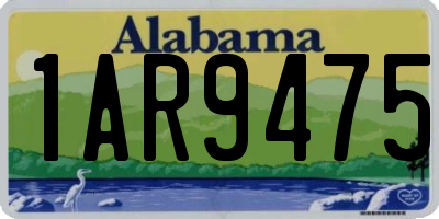 AL license plate 1AR9475