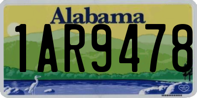 AL license plate 1AR9478