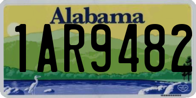 AL license plate 1AR9482