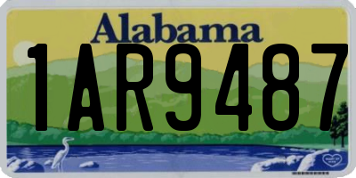AL license plate 1AR9487