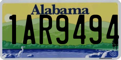 AL license plate 1AR9494