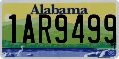 AL license plate 1AR9499