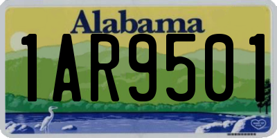 AL license plate 1AR9501