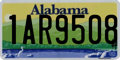AL license plate 1AR9508