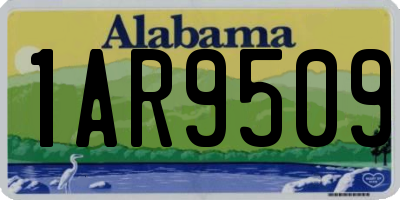 AL license plate 1AR9509
