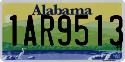 AL license plate 1AR9513